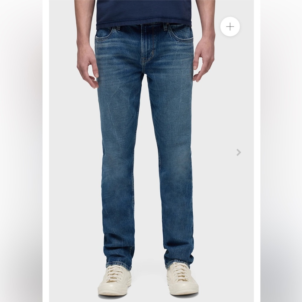 Hudson Men’s Blake Slim Straight Jean 30 Light Medium Wash - Picture 2 of 11